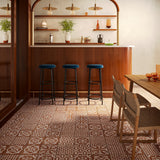 Angela Harris Mediterra Kasma Terracotta Décor 8x8 Matte Porcelain Tile