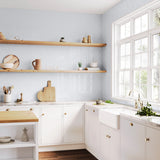 Lux Tile Rise Ice Blue 4x12 Beveled Glossy Ceramic Subway Tile