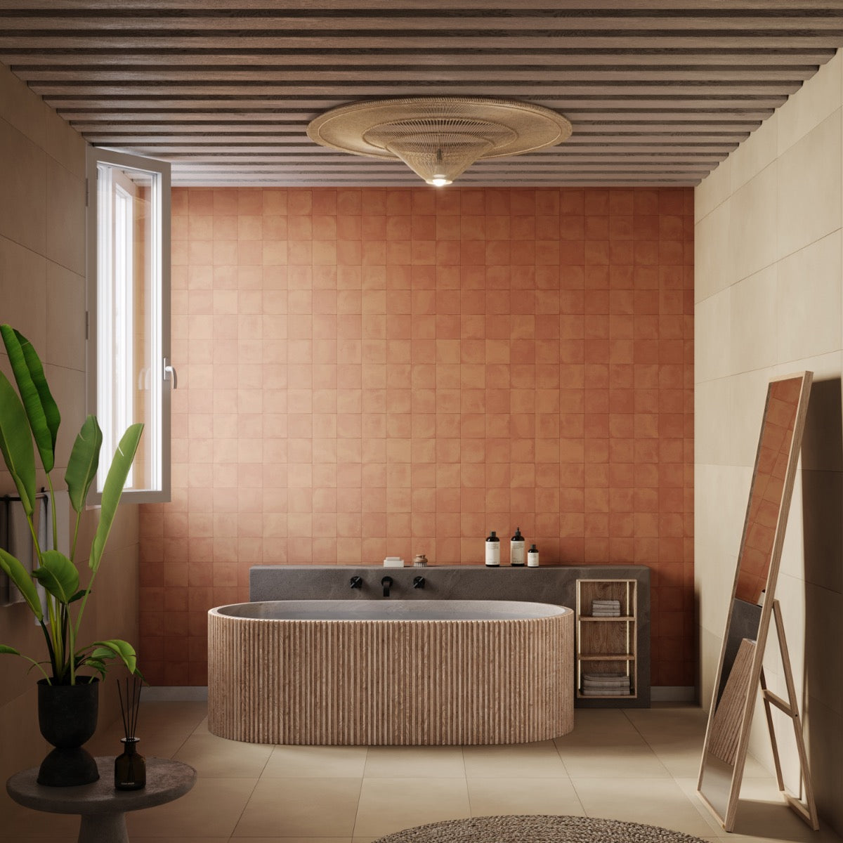 Paula Purroy Talia Terracotta 5x5 Matte Ceramic Tile - Lux Tile