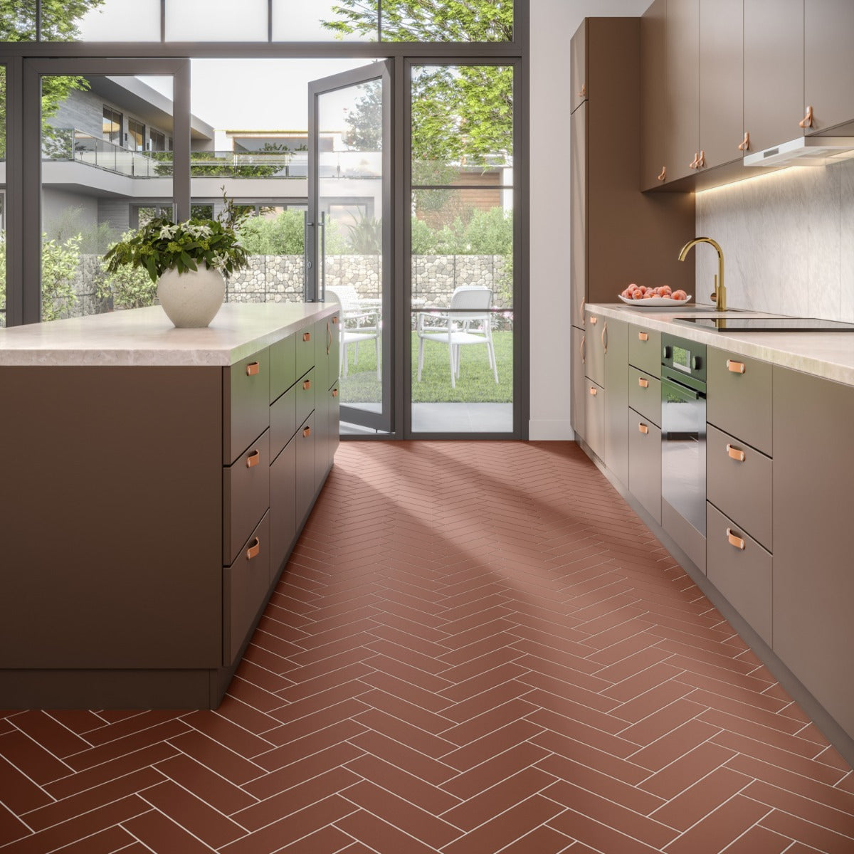 Roller Terracotta Matte Porcelain Subway Tile 3x11 - Lux Tile