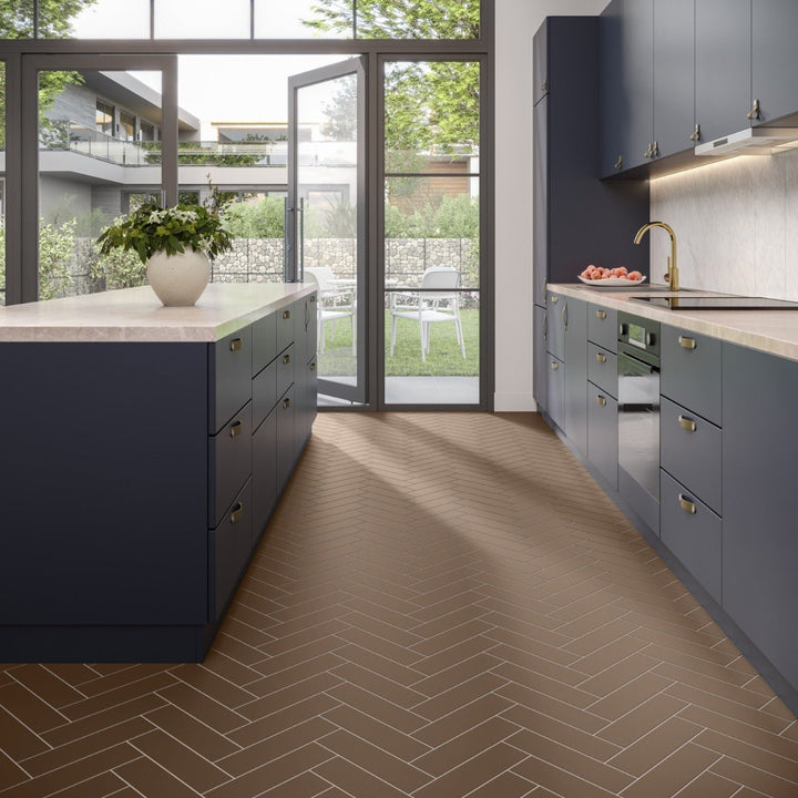 Roller Taupe Matte Porcelain Subway Tile - 3x11 Inch
