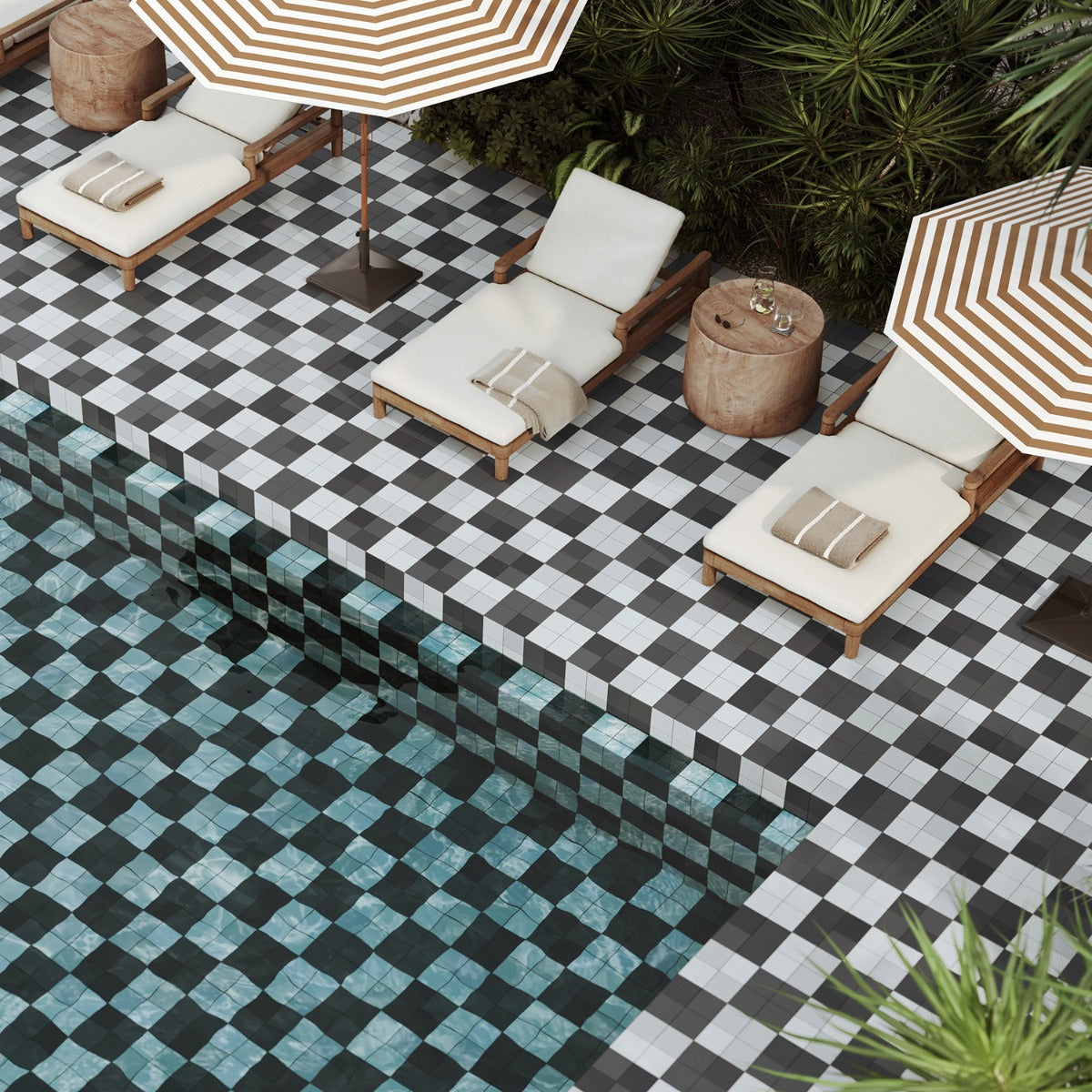 Born Charcoal Gray 5x5 Matte Porcelain Tile - Lux Tile