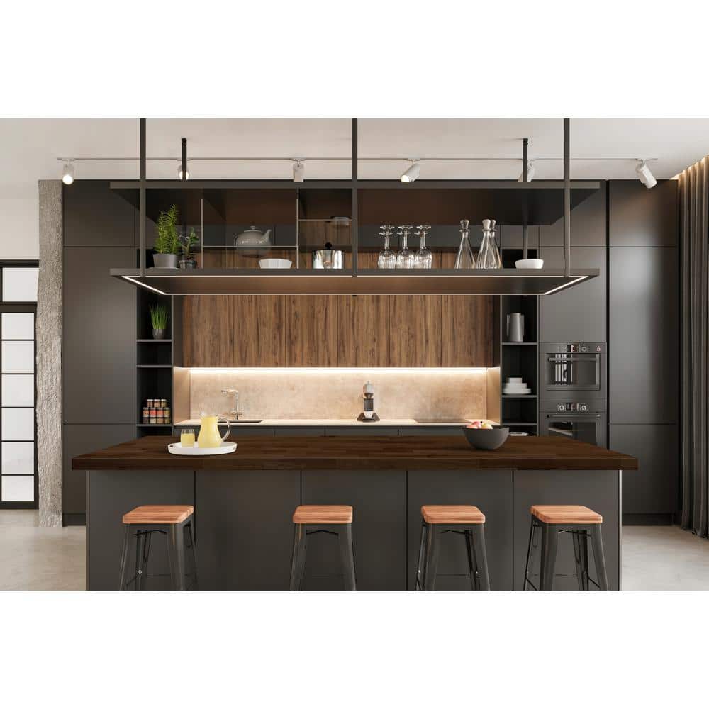MSI 6 ft. L x 25 in. D x 1.5 in. T Finished Hevea Butcher Block Standard Countertop in Brown With Eased Edge