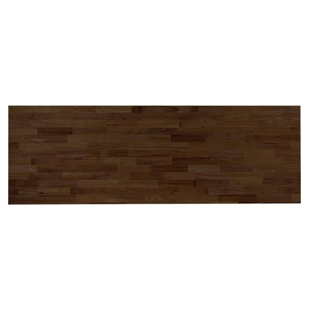 MSI 6 ft. L x 25 in. D x 1.5 in. T Finished Hevea Butcher Block Standard Countertop in Brown With Eased Edge