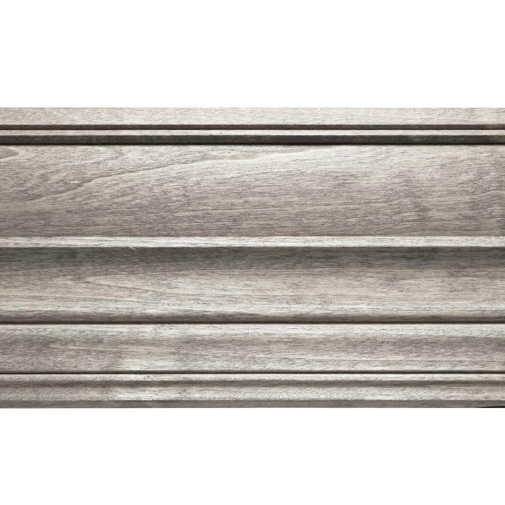Ornamental Mouldings Prestained Gray 1/2 in. x 4-1/2 in. x 96 in. Wood Crown Moulding