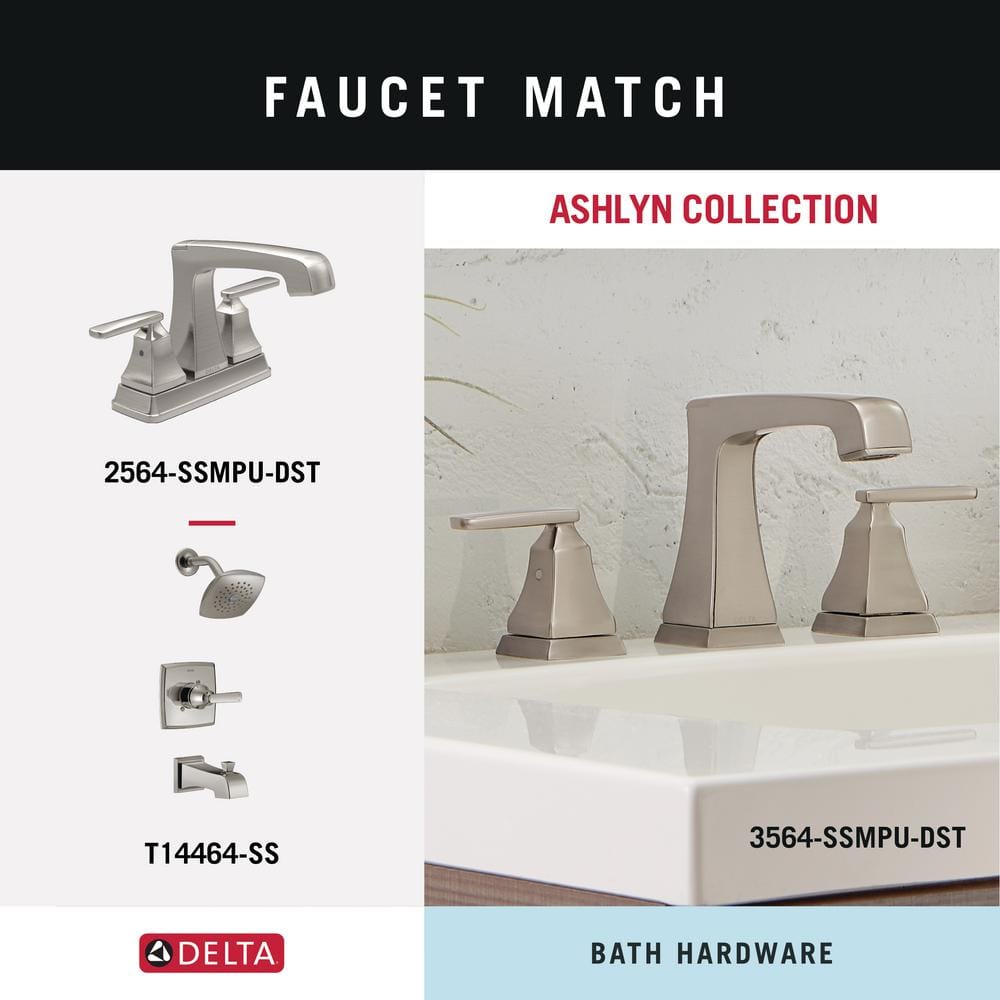 Delta Ashlyn 24-in Brilliance Stainless Steel Wall Mount Single Towel Bar