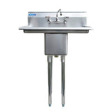 AMGOOD 20x30 Stainless Steel Utility Sink with Drainboards & Faucet