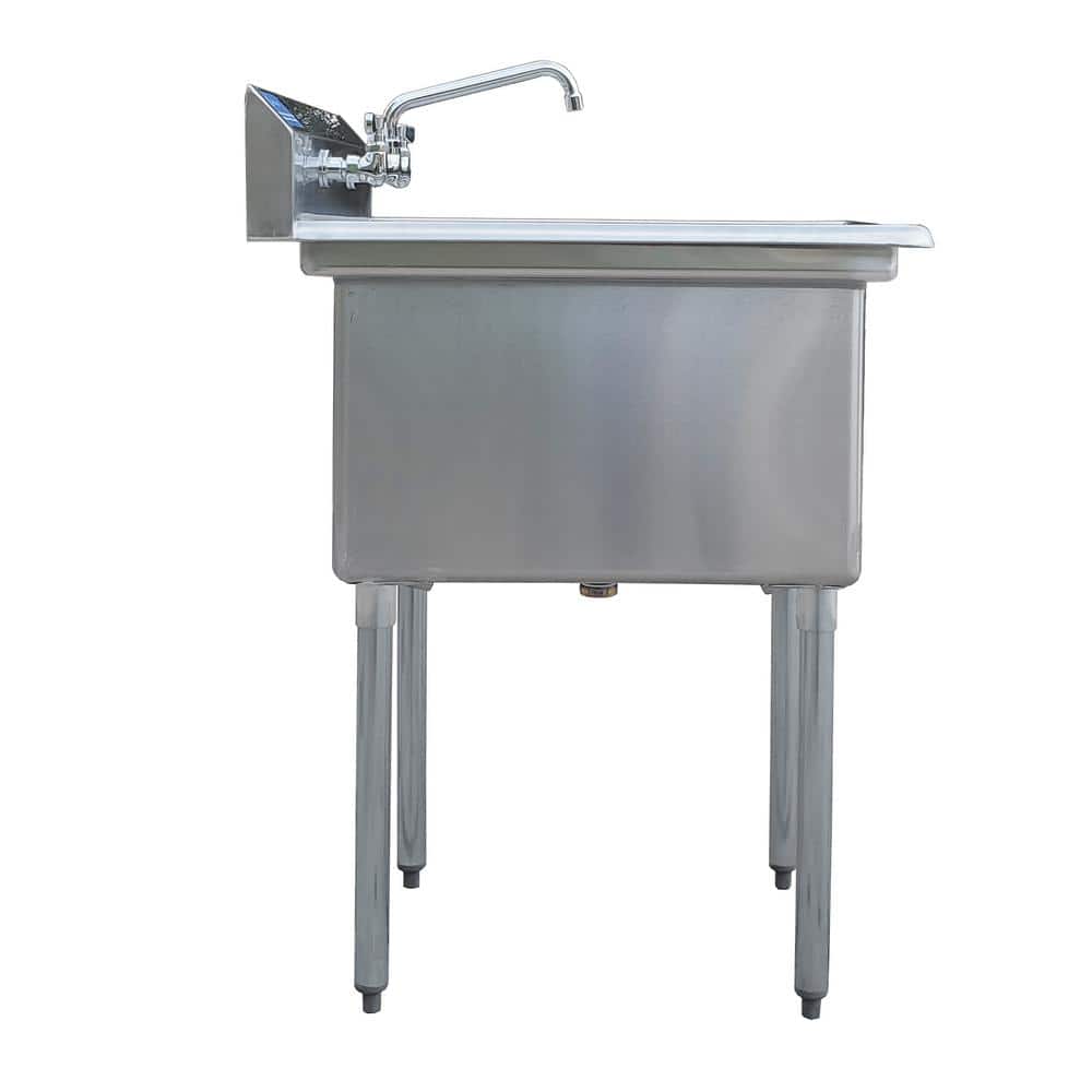 AMGOOD 29 3/4 in. x 23 5/8 in. Stainless Steel One Compartment Utility Sink