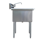 AMGOOD 29 3/4 in. x 23 5/8 in. Stainless Steel One Compartment Utility Sink