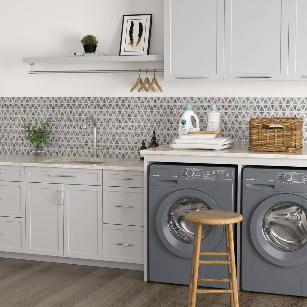 LORDEAR 21 in.W x 18 in. D x 12 in. H Stainless Steel Undermount Single Bowl Laundry/Utility Sink with Accessories