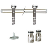 Everbilt 72 in. Stainless Steel Top-Mount Sliding Barn Door Track and Hardware Kit