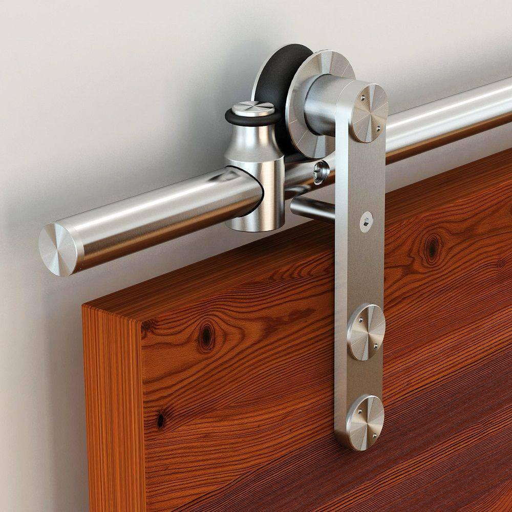 Everbilt 72 in. Stainless Steel Top-Mount Sliding Barn Door Track and Hardware Kit