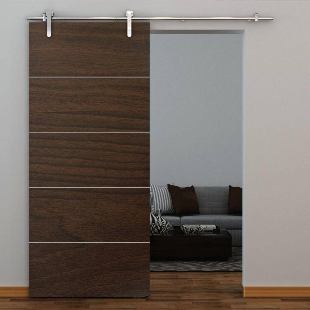 Everbilt 72 in. Stainless Steel Top-Mount Sliding Barn Door Track and Hardware Kit