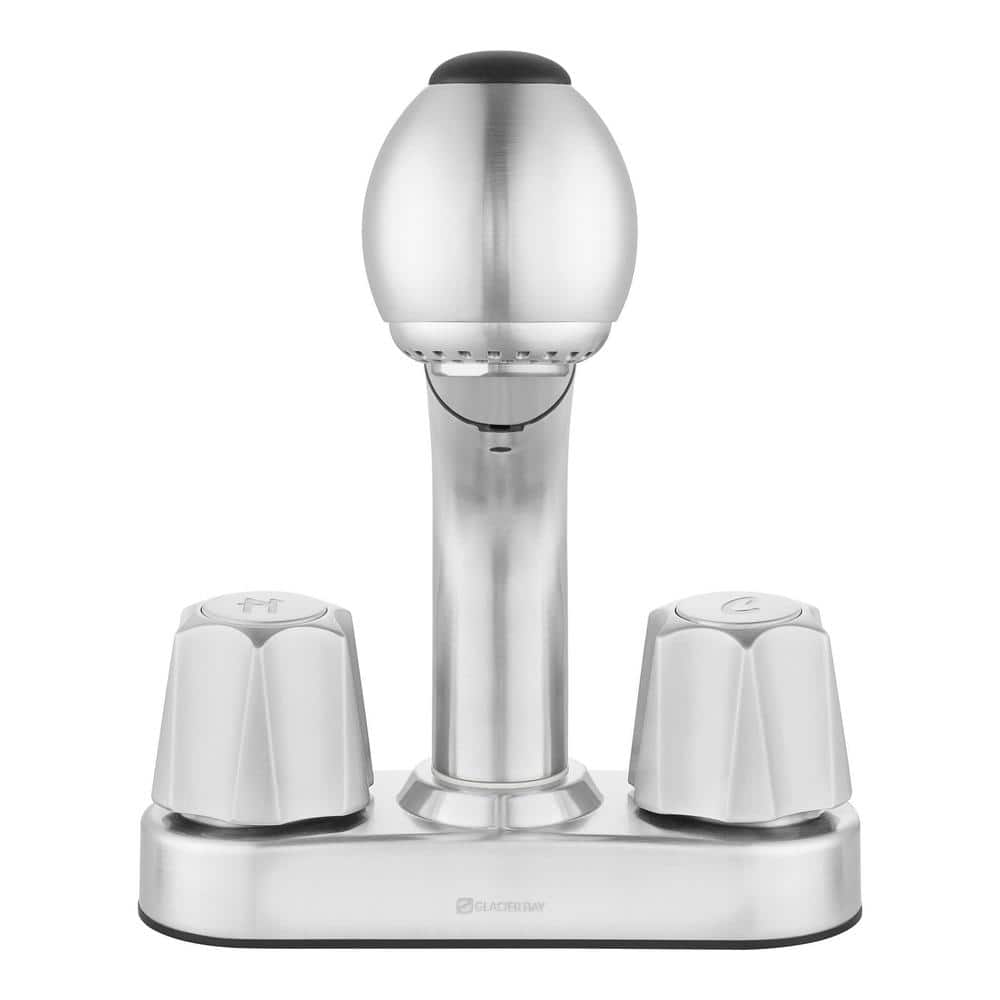 Glacier Bay Stainless Steel Pull-Out Laundry Faucet, 2-Handle Centerset