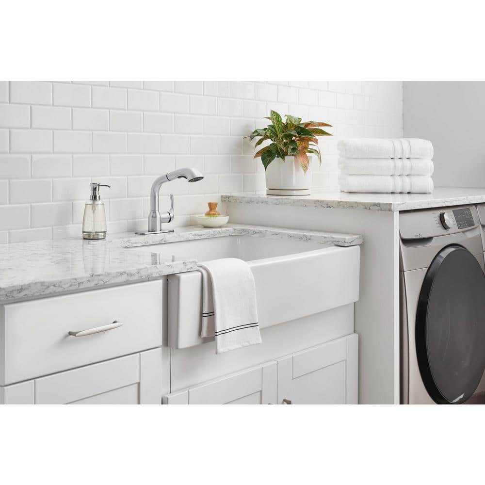 Glacier Bay Dunning Stainless Spot Resistant Pull-Out Laundry Faucet