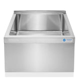 GRIDMANN 24x24x13 Stainless Steel Floor Mop Sink with Backsplash