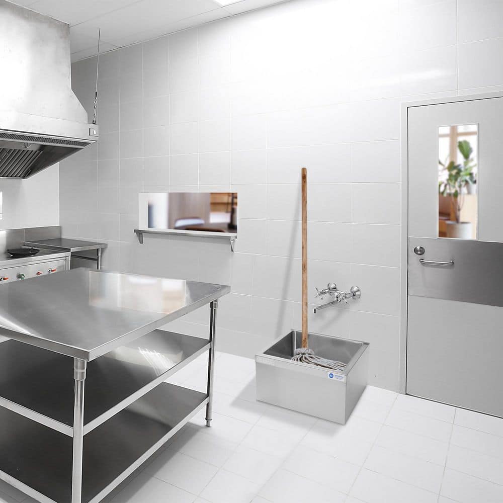 GRIDMANN 19 x 22 Stainless Steel Floor Mop Sink - Commercial Grade