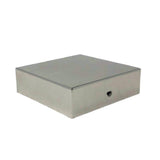 NUVO IRON Eazy-Cap 4 in. x 4 in. Stainless Steel Modern Low-Profile Flat Top Post Cap (Pack of 24)