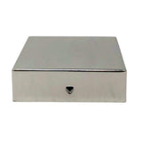 NUVO IRON Eazy-Cap 4 in. x 4 in. Stainless Steel Modern Low-Profile Flat Top Post Cap (Pack of 24)