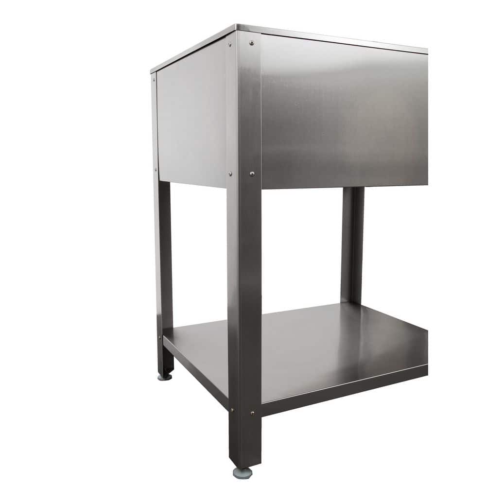 Presenza All-in-One Freestanding Stainless Steel Laundry Utility Sink with Stand and Faucet