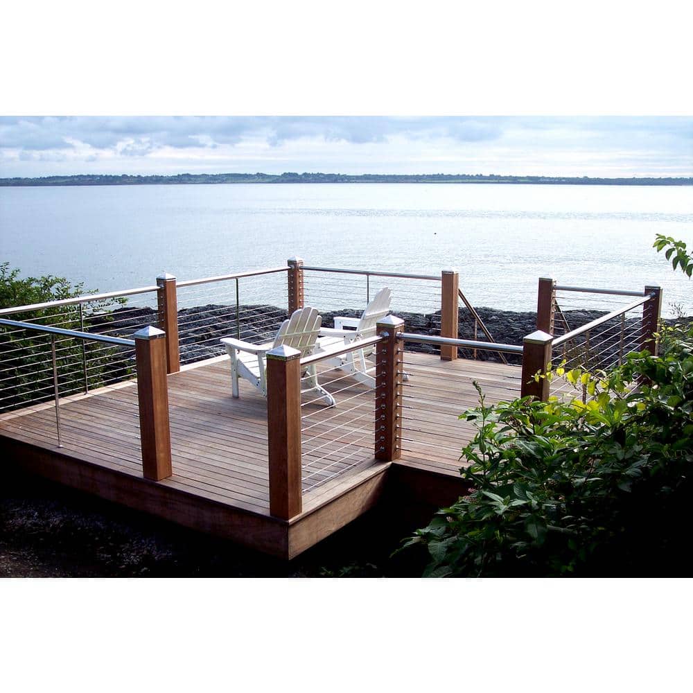 Protectyte 4 in. x 4 in. Stainless Steel Pyramid Slip Over Fence Post Cap (for Rough Cut Post)