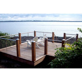 Protectyte 4 in. x 4 in. Stainless Steel Pyramid Slip Over Fence Post Cap (for Rough Cut Post)