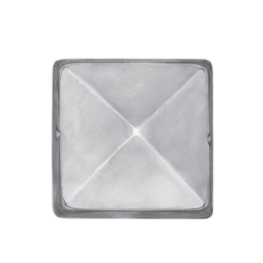 Protectyte 5 in. x 5 in. Stainless Steel Pyramid Slip Over Fence Post Cap