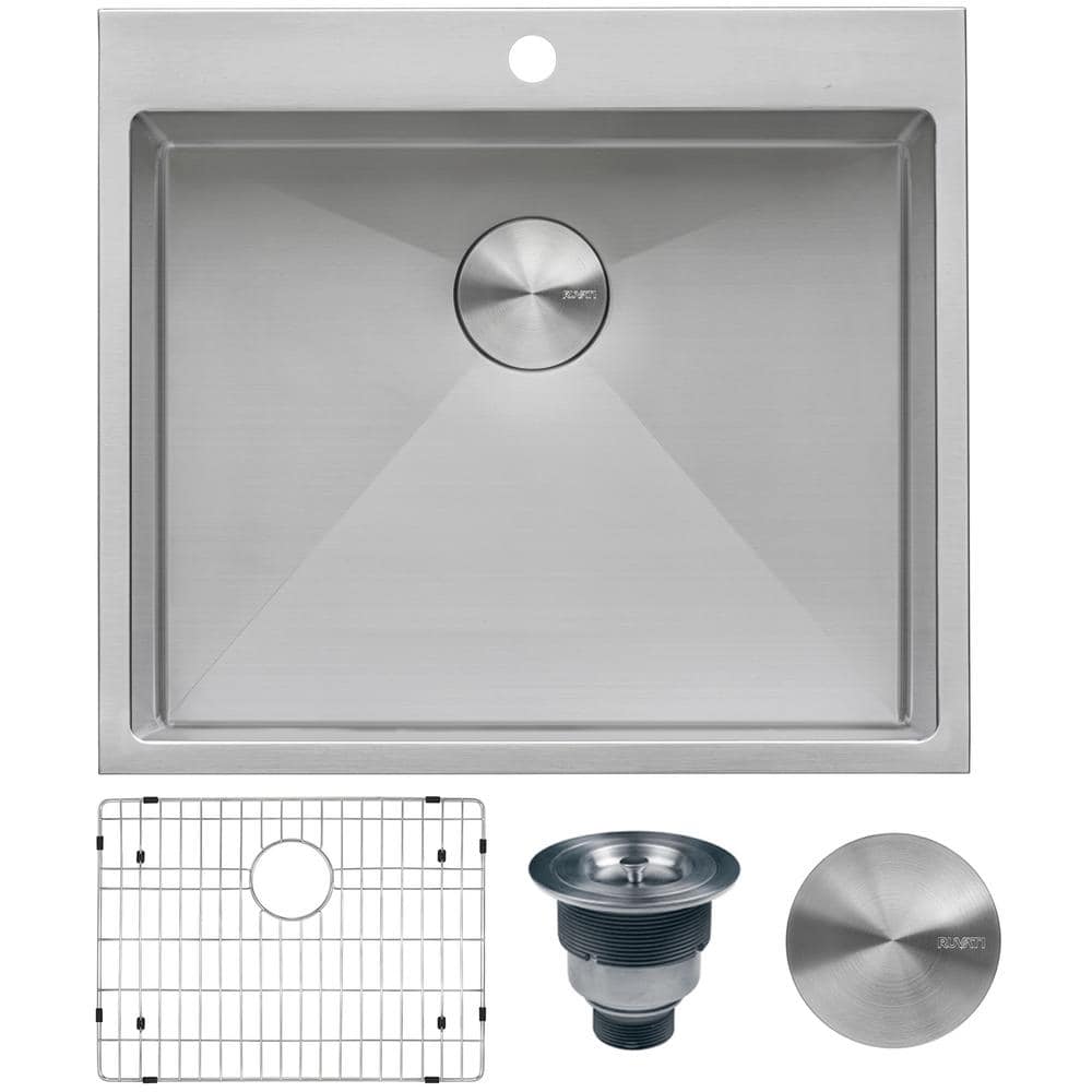 Ruvati Forma Pro 16-Gauge Stainless Steel Drop-In Laundry Utility Sink