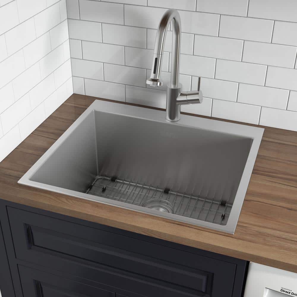 Ruvati Forma Pro 16-Gauge Stainless Steel Drop-In Laundry Utility Sink