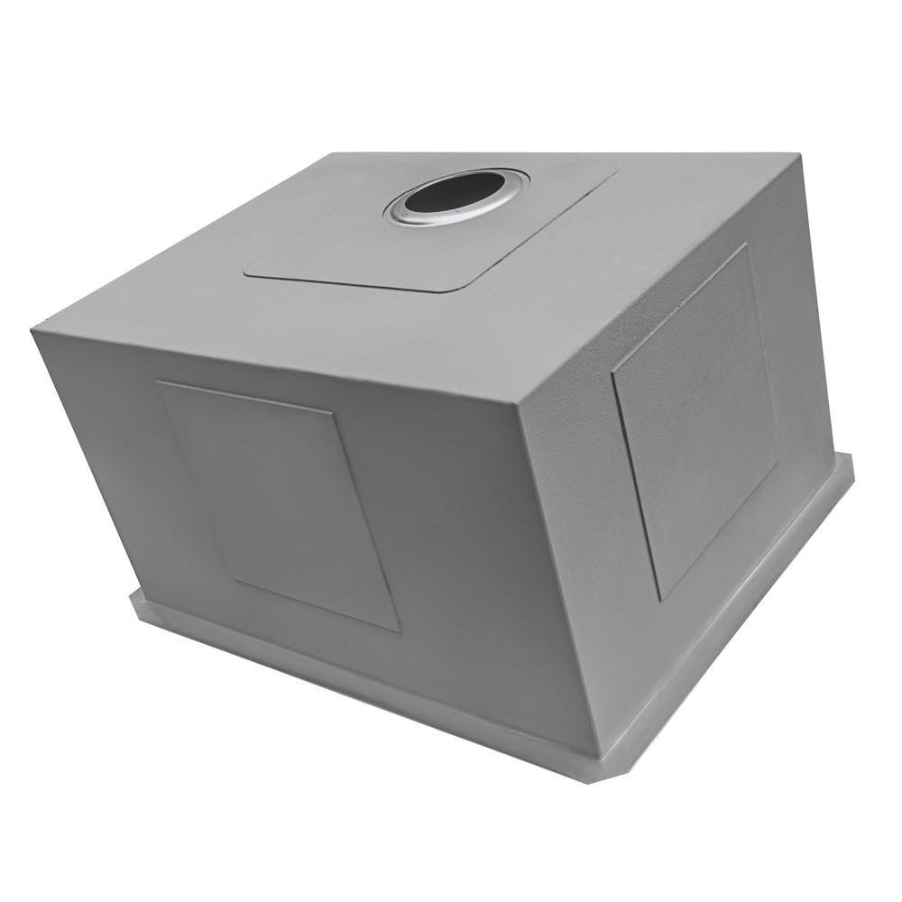 Ruvati Savona 12-inch Undermount Laundry Utility Sink - 16 Gauge Stainless Steel