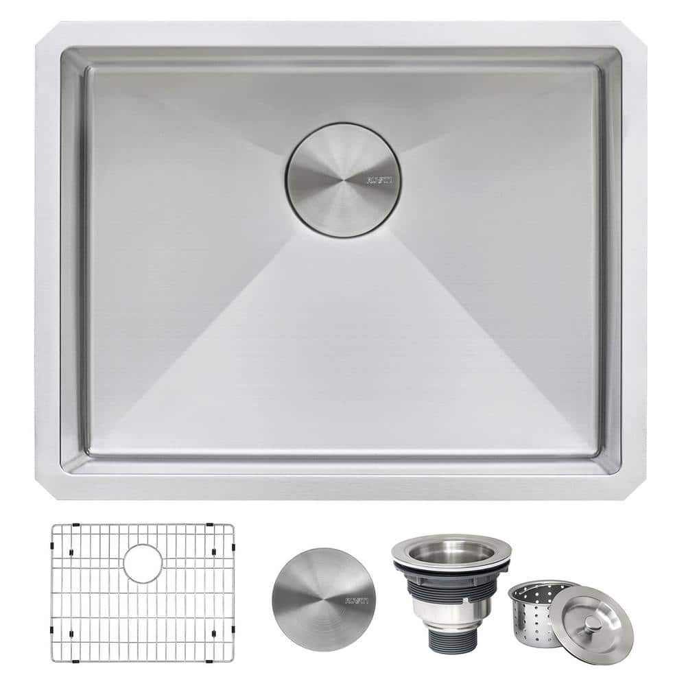 Ruvati Savona Pro Undermount Laundry Utility Sink, 16-Gauge Stainless Steel
