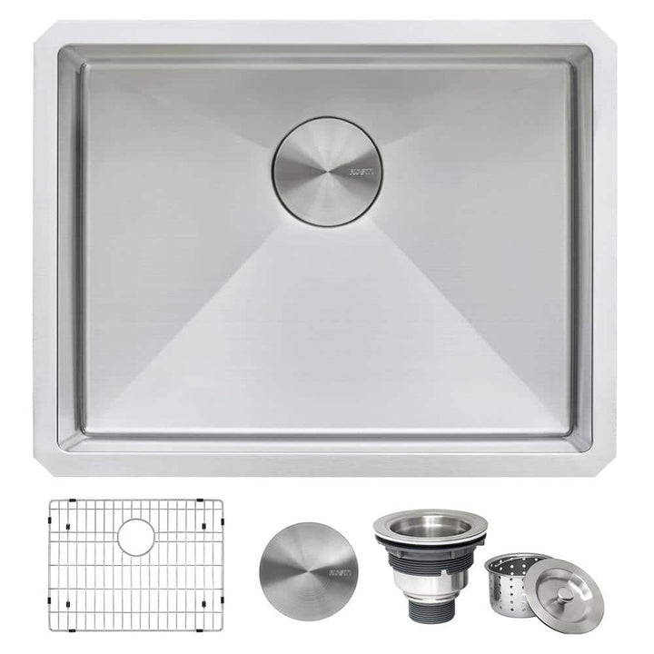 Ruvati Savona Pro Undermount Laundry Utility Sink, 16-Gauge Stainless Steel