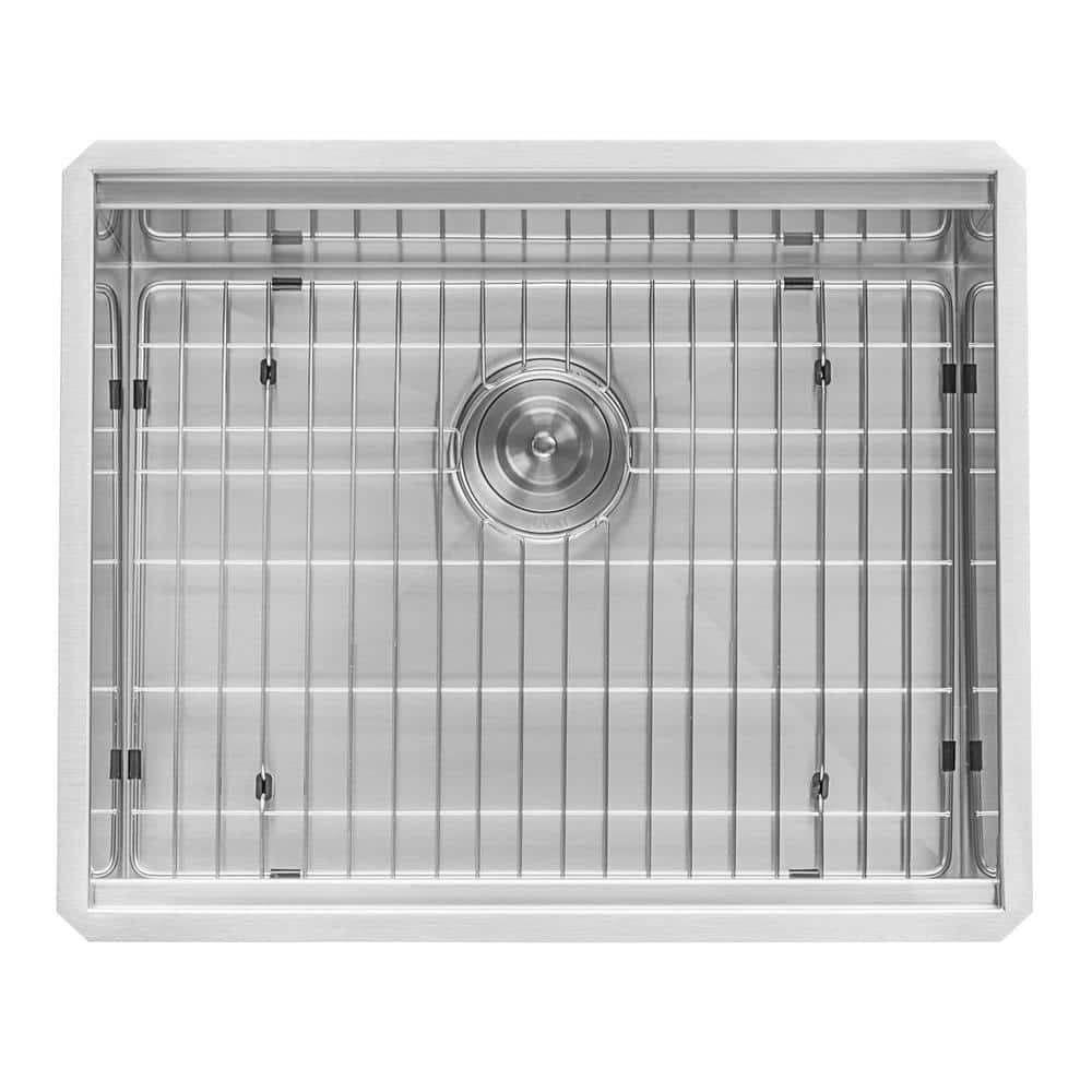 Ruvati Alto 27-Inch Undermount 16 Gauge Stainless Steel Deep Laundry Utility Workstation Sink