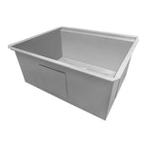 Ruvati Alto 27-Inch Undermount 16 Gauge Stainless Steel Deep Laundry Utility Workstation Sink
