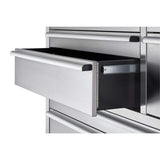 TRINITY 48 in. W x 26 in. D 7-Drawer Stainless Steel Workbench with Storage