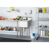 TRINITY 21.5 in. Stainless Steel Utility Sink NSF Certified