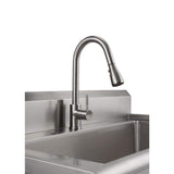TRINITY Stainless Steel Utility Sink with Pull-Out Faucet