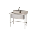 TRINITY Stainless Steel Utility Sink with Pull-Out Faucet