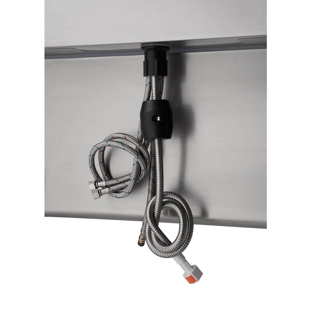 TRINITY Stainless Steel Utility Sink with Pull-Out Faucet