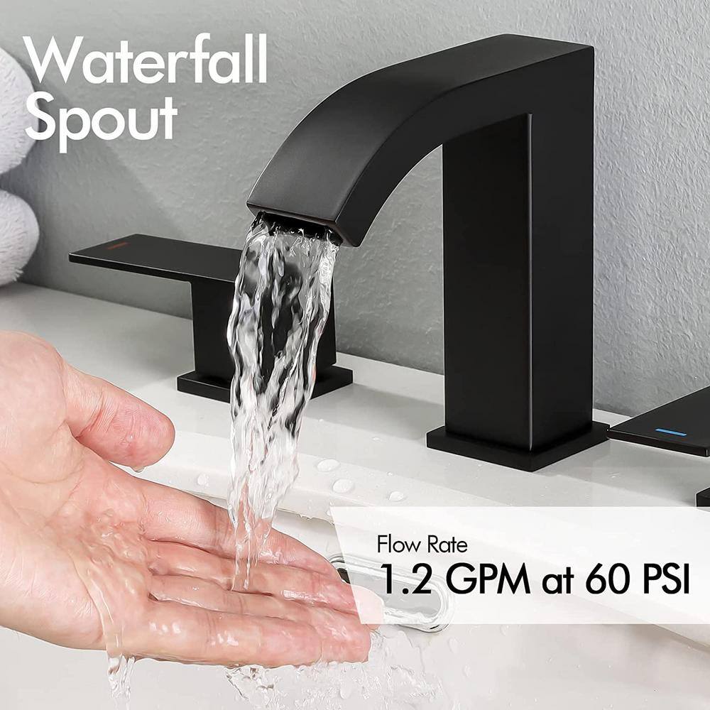 Unbranded Commercial Metering Double Handle Bathroom Sink Faucet in Stainless Steel