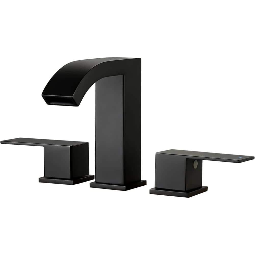 Unbranded Commercial Metering Double Handle Bathroom Sink Faucet in Stainless Steel