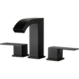 Unbranded Commercial Metering Double Handle Bathroom Sink Faucet in Stainless Steel