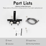 Stainless Steel Commercial Metering Double Handle Bathroom Sink Faucet