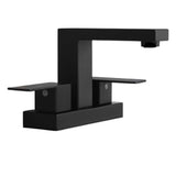 Stainless Steel Commercial Metering Double Handle Bathroom Sink Faucet