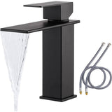 Unbranded Commercial Metering Double Handle Bathroom Sink Faucet in Stainless Steel