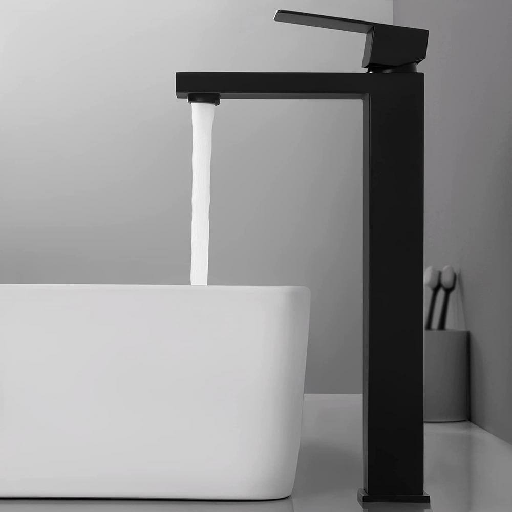 Commercial Stainless Steel Metering Double Handle Bathroom Sink Faucet