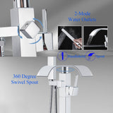 Unbranded Commercial Metering Single Handle Bathroom Sink Faucet in Stainless Steel