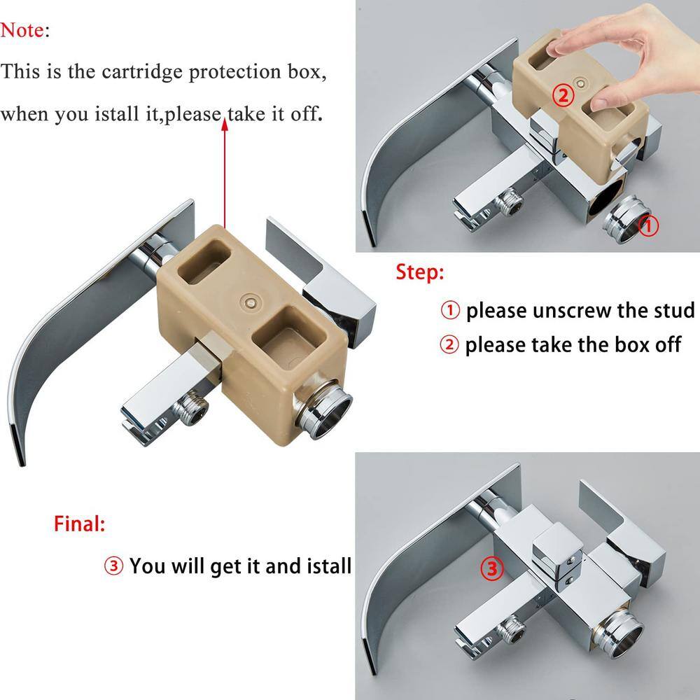 Unbranded Commercial Metering Single Handle Bathroom Sink Faucet in Stainless Steel