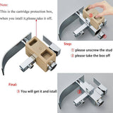 Unbranded Commercial Metering Single Handle Bathroom Sink Faucet in Stainless Steel