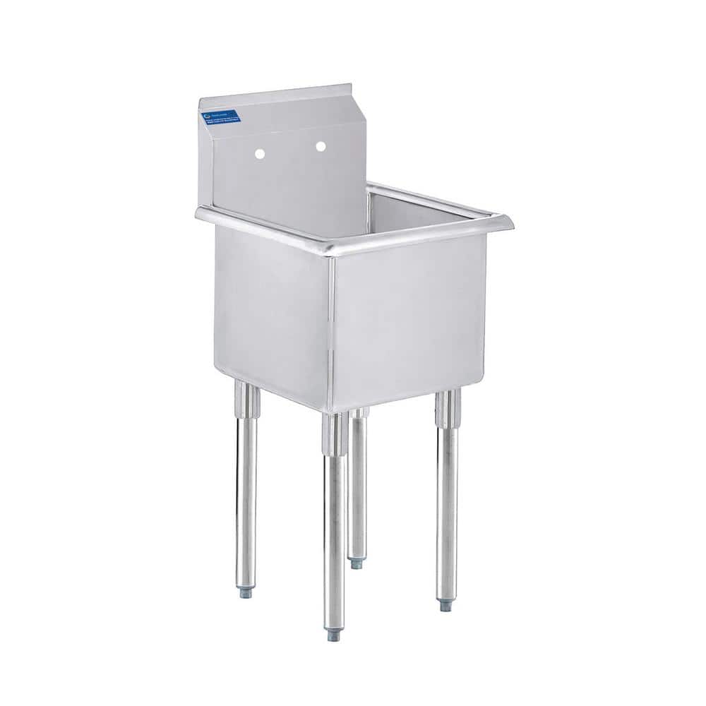 AMGOOD 18.5" x 18" Stainless Steel Utility Laundry Sink